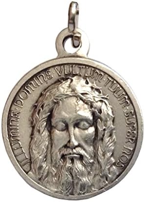 תכריכי הפנים הקדושים של מדליית ישו-יצירת מופת איטלקית אמיתית- & 34; המקורי - תוצרת איטליה