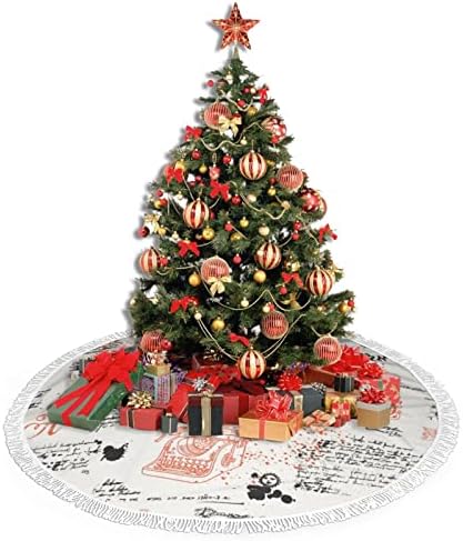 סופרים יצירתיים חצאיות עץ עץ קישוטי חג המולד, חצאית עץ עונתית עונתית לחג מסיבות חג המולד, כל האירועים 36