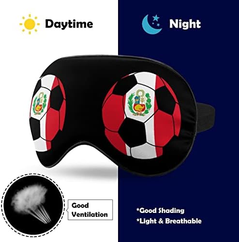 מסכת שינה של פרו כדורגל מסכת עיניים ניידת עם עיניים רכה עם רצועה מתכווננת לגברים נשים