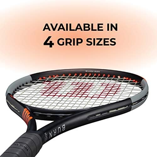 Wilson Burn 100ls V4 Tennis Rabict - חוטם עם חוט מחבט מעי סינטטי בצבעים מותאמים אישית - המחבט