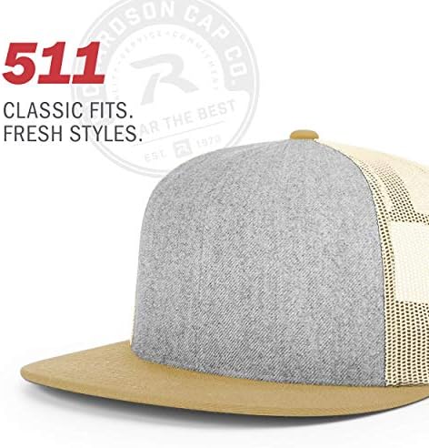 RICHARDSON UNISISEX 511 Truckbill Trucker מתכוונן כובע בייסבול Snapback