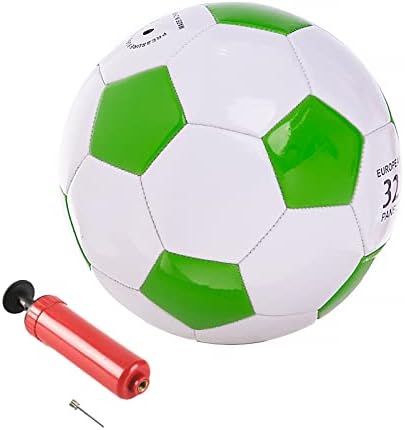 SPDTECH כדורגל כדור גודל 2 משאבה קטנה עם מחט מקורה וחיצוני אימונים תרגול ספה מתנה לבית ספר לפעוטות