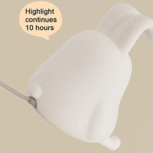 מקופל אוזן ארנב שינה מנורת חיישן ארנב לילה אור נטענת סיליקון תינוק באני לילדים צעצוע מנורת מתנה