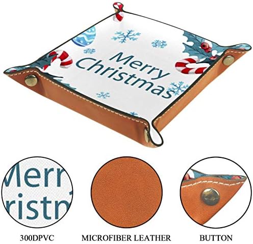 Lyetny לחג המולד צבעי מים מארגן רקע מגש אחסון מיטה מיטה מיטה קאדי שולחן עבודה מגש החלפת ארנק מפתח קופסת מטבעות
