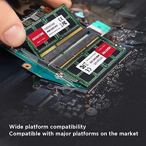 【DDR3 זיכרון RAM】 Gigastone נייד RAM 8GB DDR3 8GB DDR3-1600MHz PC3-12800 CL11 1.35V SODIMM 204 PIN ללא