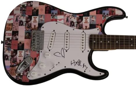 הארי סטיילס החתום על חתימה מלאה בגודל מלא בהתאמה אישית של 1/1 פנדר סטרטוקסטר גיטרה חשמלית עם אימות
