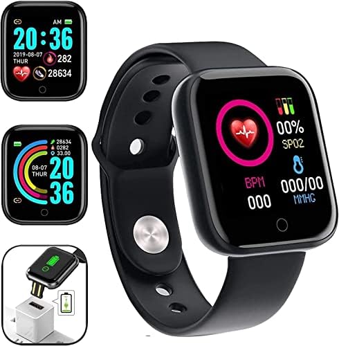 Watch Smart, 1.44 Touch Fitness Tracker, עם Sport Smartwatch, תזכורת להודעות תזכורת חכמה לגברים נשים ילדים