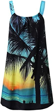 נשים קיץ שמלות מקרית שרוולים עניבה לצבוע מודפס מיני טנק שמלה בוהמי חוף שמלה קיצית קצר חולצה שמלה