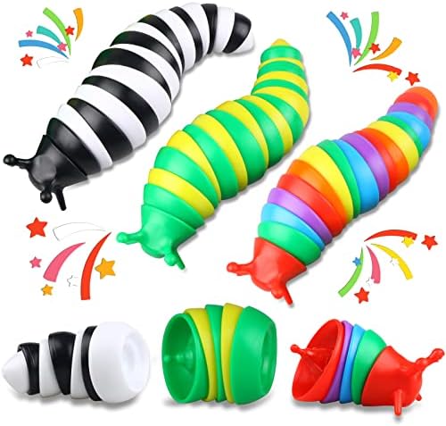צעצועי שבלול, צעצועי שבלול חושיים לילדים אוטיסטים עם צבעי קשת, צעצועים לקשקשני שבלול עבור מבוגרים פעוטות ילדים,