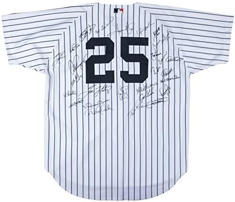 2005 צוות ינקי ניו יורק חתם על ג'רזי דרק ג'טר מריאנו ריברה JSA COA - גופיות MLB עם חתימה