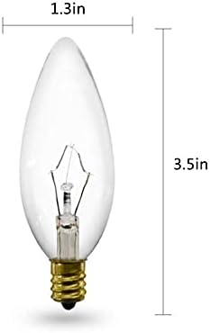 מוטופקום נורת בסיס מנורת 60 וואט ה12 נורות ליבון - לבן חם ניתן לעמעום ב10 ג32 אור דקורטיבי לנברשות, מנורת תליון,