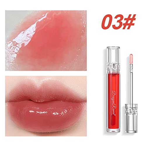 דומליות 6 צבעים מבריק גלוס סט, 6 יחידות גליטר שמר נוזל שפתון, לחות לחות מזין לאורך זמן שפתיים