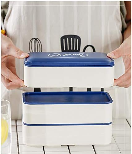 קופסת אוכל ניידת שלוש שכבות קופסאות בנטו מיקרוגל כלי אחסון מזון מיקרוגל עם כלי שולחן ושקית בידוד