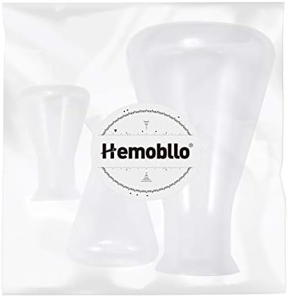Hemobllo 3PCs בקבוק ארלנמאייר, בקבוק חרוטי פלסטיק עבור תלמידי מעבדה לילדים