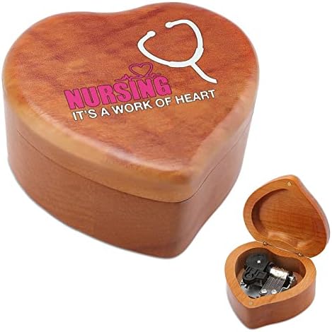 סיעוד הוא יצירה של קופסא מוזיקת ​​עץ לב וינטג