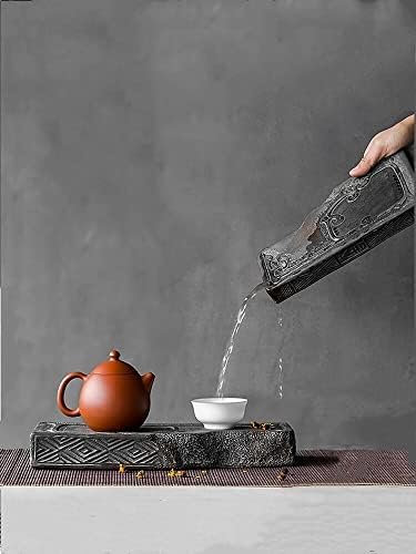מגש תה לבנים סיני עתיק קרמיקה אחסון מים שולחן קפה לבנה מעץ לבנה מעץ מגש תה יבש מגש תה 中式 砖 茶 盘 仿古 陶瓷 储 水 茶 几