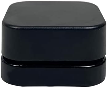 HFS 100 יחידות/חבילה 9 מל זכוכית מרובעת צנצנת שחורה עם בורג חותם כובע שחור