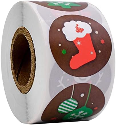 50-500 יחידות החג שמח מדבקות איילים סוכריות תיק איטום מדבקת חג המולד מתנות תיבת תווית חדש שנה חג המולד קישוטים
