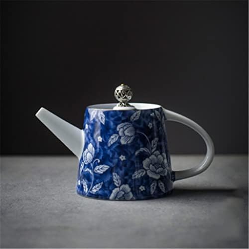 CCBUY כחול -לבן חרסינה קרמיקה קומקום קומקום רטרו קרמיקה סט תה מעשה קומקום.