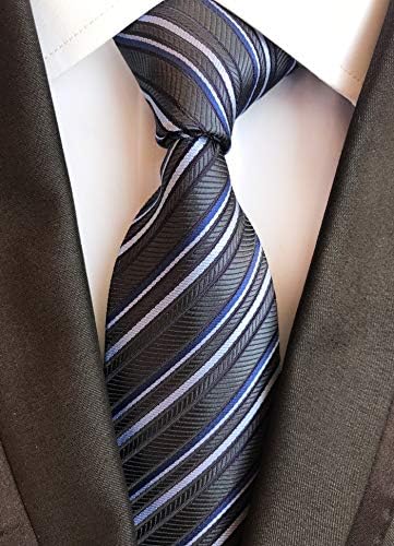 ויזאקיס גברים של פס משובץ קשרי פרחוני דפוס עסקי פורמליות מעצב חתונה עניבות