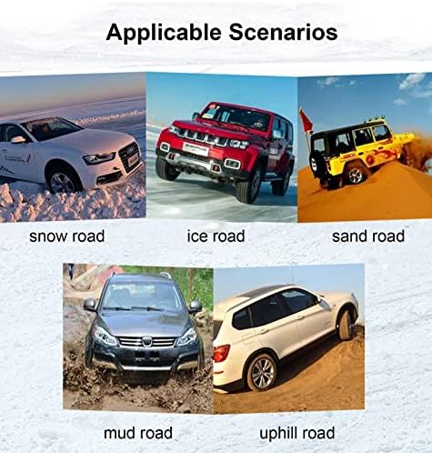 שרשראות שלג אוניברסאליות שרשראות צמיגים שרשראות שלג שרשראות צמיגי שלג ניידות עבור טנדרים לרכב שטח רכבי