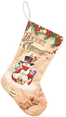גרבי חג מולד בהתאמה אישית כולל ילדים של סנואו שלג עם טכניקות רקמה למסיבות חג מולד לחג משפחות קישוטי חג