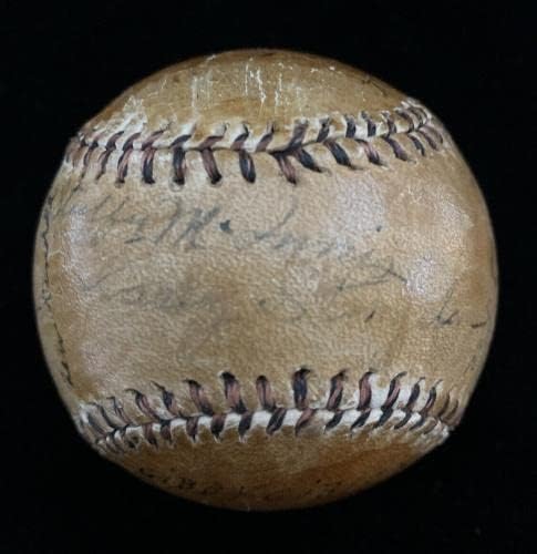 1924 Phila Phillies/Boston Braves Multi Baseball חתום 23 sigs w/stengel jsa - כדורי בייסבול עם חתימה