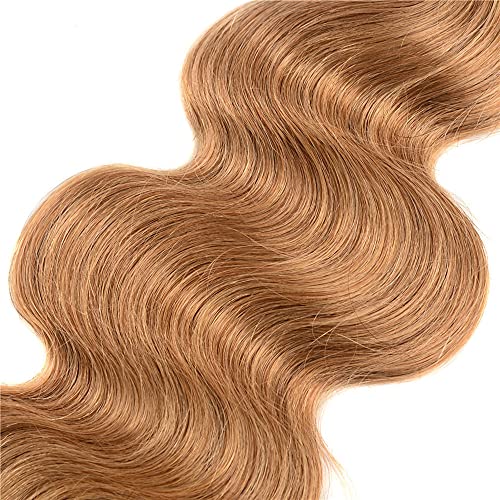 1 ב27 שיער טבעי בלונד חבילות אומברה שיער טבעי גוף גל דבש בלונד חבילות 10 12 14 אינץ שחור ובלונדיני ברזילאי