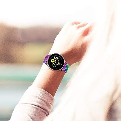 רצועת סיליקון של Augstci תואמת ל- Garmin vivoactive 4/Garmin Venu 2 Smartwatch, 22 ממ שחרור מהיר