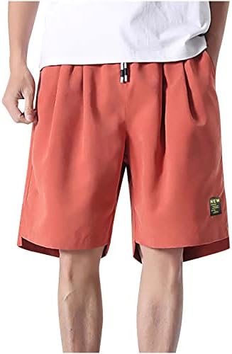 מכנסי אימון לגברים של Ticcoy מכנסיים קצרים אתלטים ריצה מכנסיים קצרים עם משיכת מכנסי קיץ של