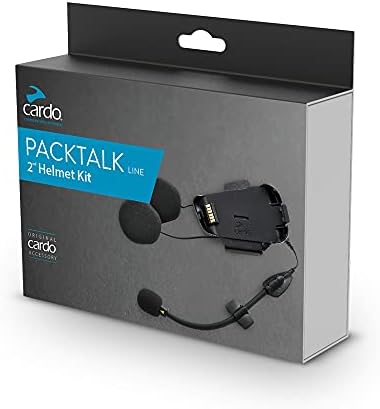Cardo PTS00001 - PackTalk Slim אופנועים אוזניות מערכת תקשורת Bluetooth - שחור, חבילה בודדת ו- -srak0033