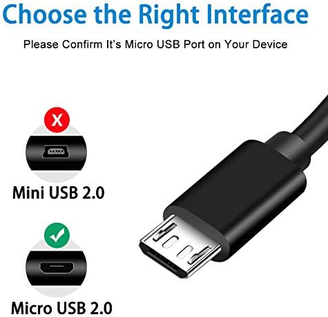 כבל טעינה של מיקרו USB עבור JBL/Beats/Sony/UE Boom/Bose Soundlink Color Color Colle