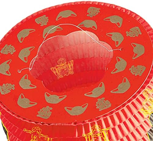 מסורתי סיני נייר פנס מנורה, תליית מסיבת פסטיבל פנס קישוטים, חדש שנה דקור, סט של 10
