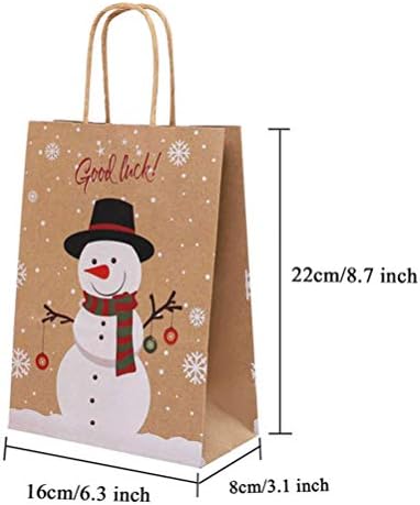 המוטון 5 יחידות חג המולד נייר מתנת תיק קניות שקיות שלג דפוס חג המולד המפלגה שקיות לטובת שקיות