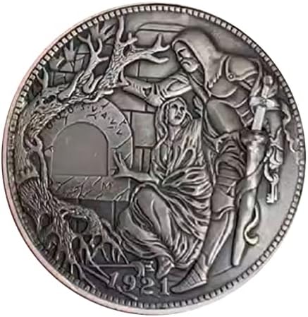נדיר ארהב ארצות הברית 1921 מטלטלין מכאני מטבע הגביע הקדוש נדודים נשלף חרב מטבע. חקור עכשיו!