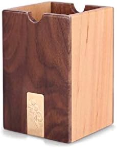 תיבת אחסון מחזיק עט שולחן עבודה תיבת אחסון מעץ מעץ מוצק קבצי קבצי קבצים 6.76.710 סמ