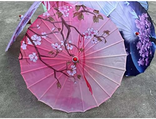 מטריית משי משי מטריית משי מטריית גשם נייר שמן גשם ידני מדריך לרוח קלאסית רוח דקורטיבית