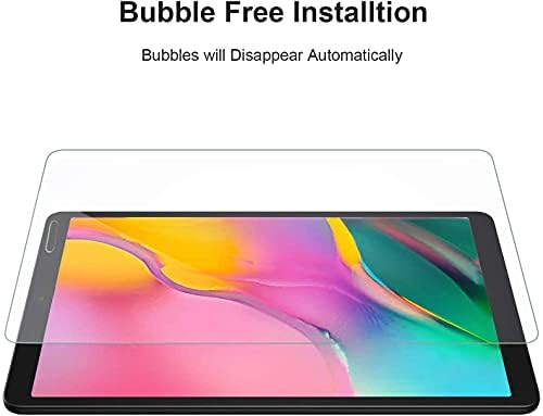 Gerutek Samsung Galaxy Tab A 8.0 מגן מסך 2019, סרט זכוכית מחוסמת/9H קשיות/הגדרה גבוהה/בועה בחינם, 1