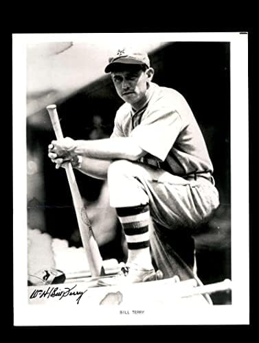 ביל טרי JSA COA חתום 8x10 חתימה של צילום - תמונות MLB עם חתימה