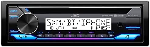 JVC KD-T92MBS סטריאו לרכב מדורג ימי עם Bluetooth, קדמי USB, AUX, Alexa, SirusXM Radio Ready, Hi-Power Amplifier,