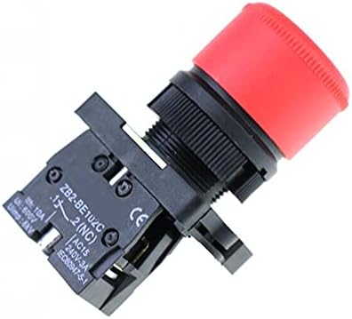 גוון 22 ממ NC אדום עצירה חירום מתג לחיצה על כפתור+NC AC660V/10A XB2-BS542