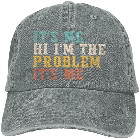 זה אני היי אני הבעיה זה אני כובע בייסבול נשים ציטוט מצחיק כובעי ספורט לנשים כובע בייסבול מתכוונן