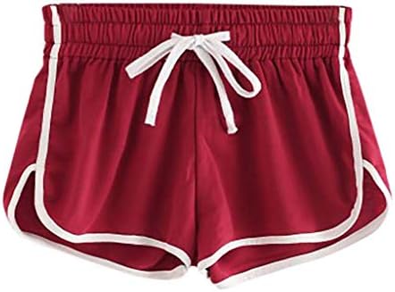 מכנסיים קצרים של Wocachi יוגה לנשים, מכנסיים קצרים של המותניים המותניים המותניים של נשים מכנסיים
