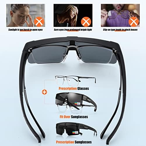 Xiwuei משקפי רכיבה על משקפיים משקפי שמש לגברים, UV400 קוטבי לילה משקפי נהיגה משקפי שמש ספורט משקפי שמש.