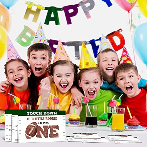 Ystep כדורגל הזמנות למסיבת יום הולדת 1, 20 קלפים הזמינו עם מעטפות, 4 X6 מסיבת יום הולדת לספורט מזמינים - A26
