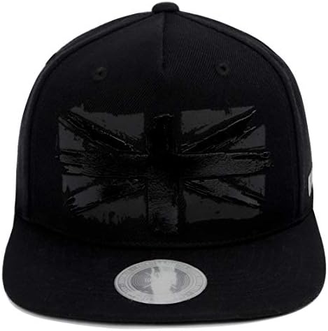 סנפיר פרימיום בריטניה יוניון ג ' ק דגל 3 הדפסת שוליים שטוחים כובע בייסבול כובע סנאפבק קלאסי לגברים