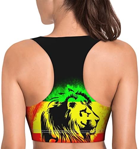 דגל אריות ג'מייקני נשים ספורט חלקות נשים