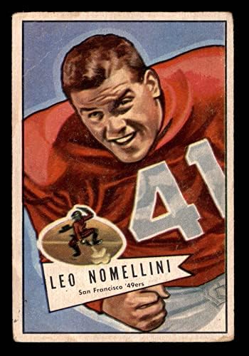 1952 Bowman 125 Leo Nomellini San Francisco 49ers Good 49ers Minnesota