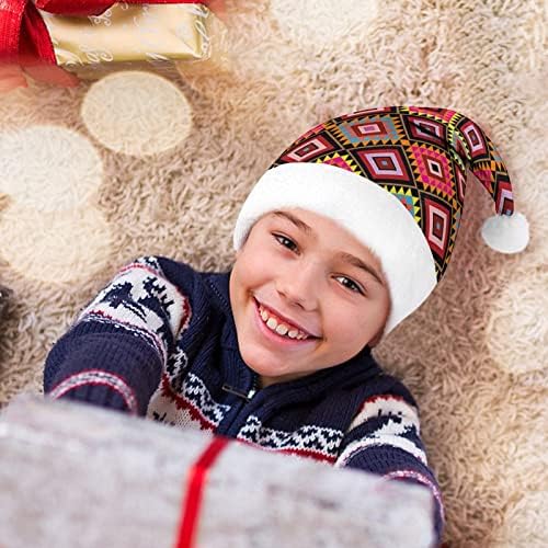 אינדיאני דפוסים חג המולד כובע רך קטיפה סנטה כובע מצחיק כפה עבור חג המולד לשנה חדשה חגיגי מפלגה