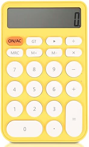 מחשבון כיס מחשבון לילדים מחשבון מיני צהוב מחשבון מחשבון בסיסי כף יד מופעלת סוללה לתלמידים משרד ביתי